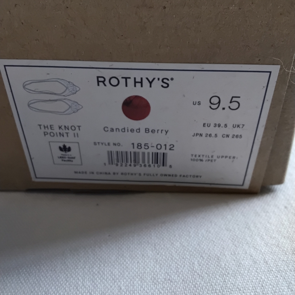 Rothy's Women's The Knot Point ll Candied Berry - Picture 5 of 5